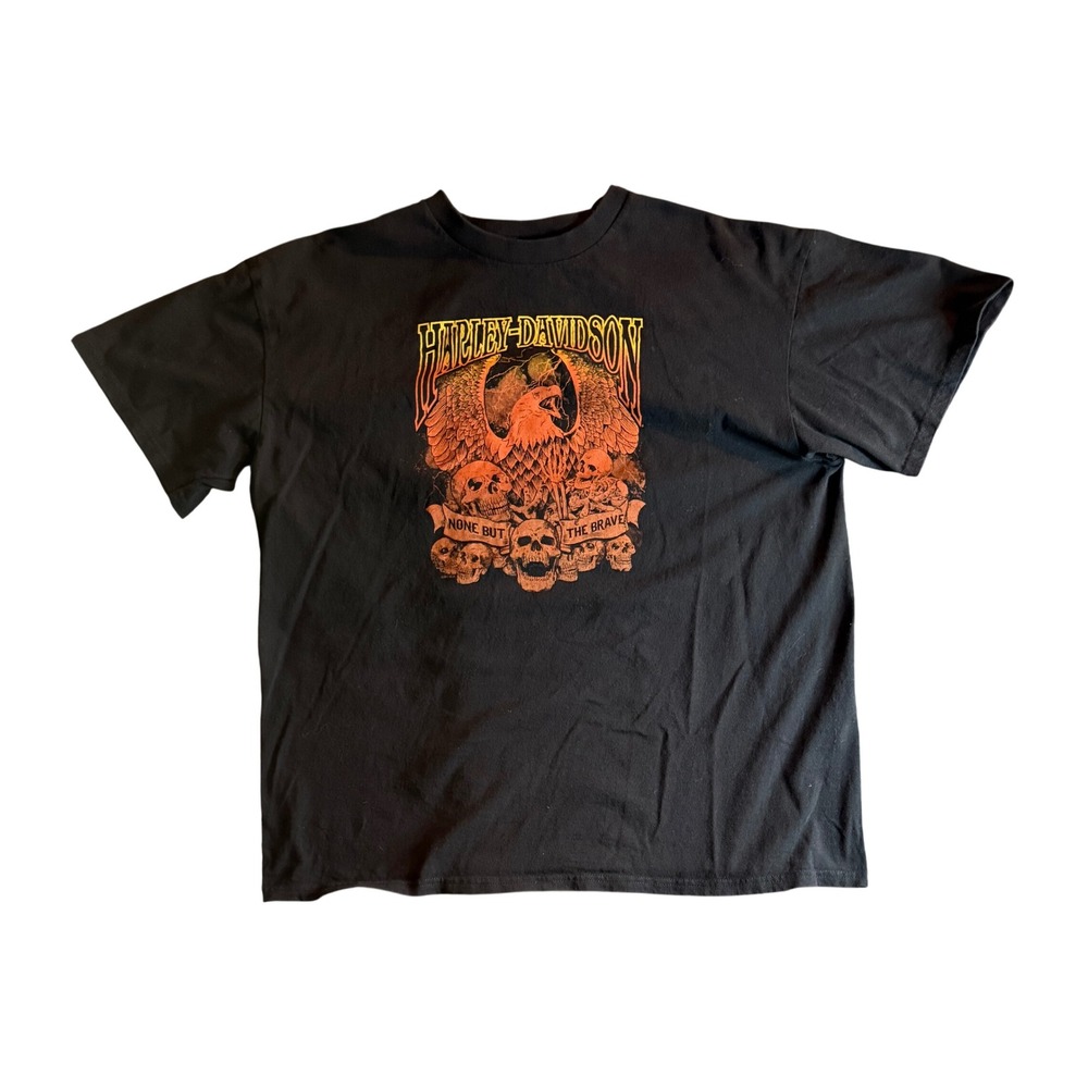Harley-Davidson Central Texas Graphic T-Shirt Mens XL Black Eagle Skull 5L33